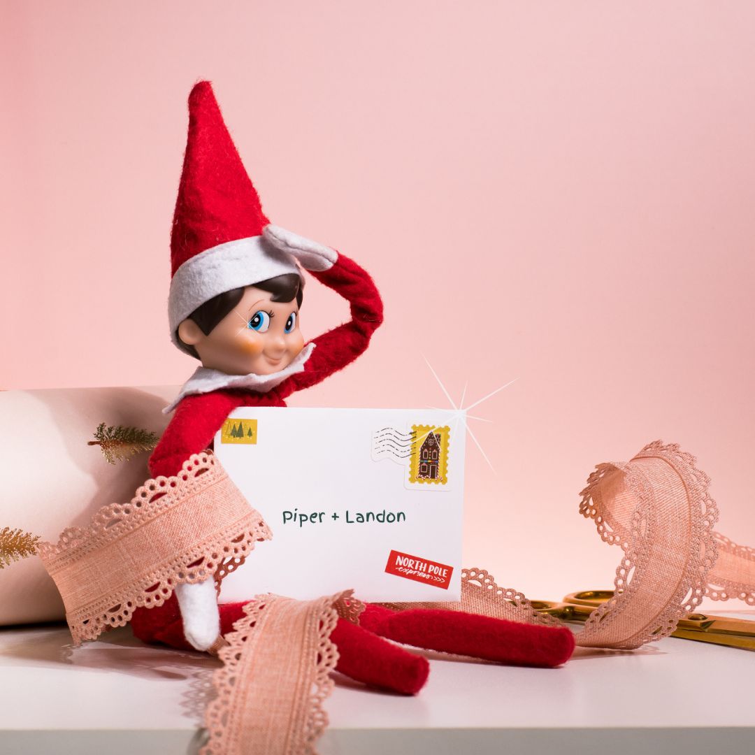 Christmas Elf on the Shelf Cards Set