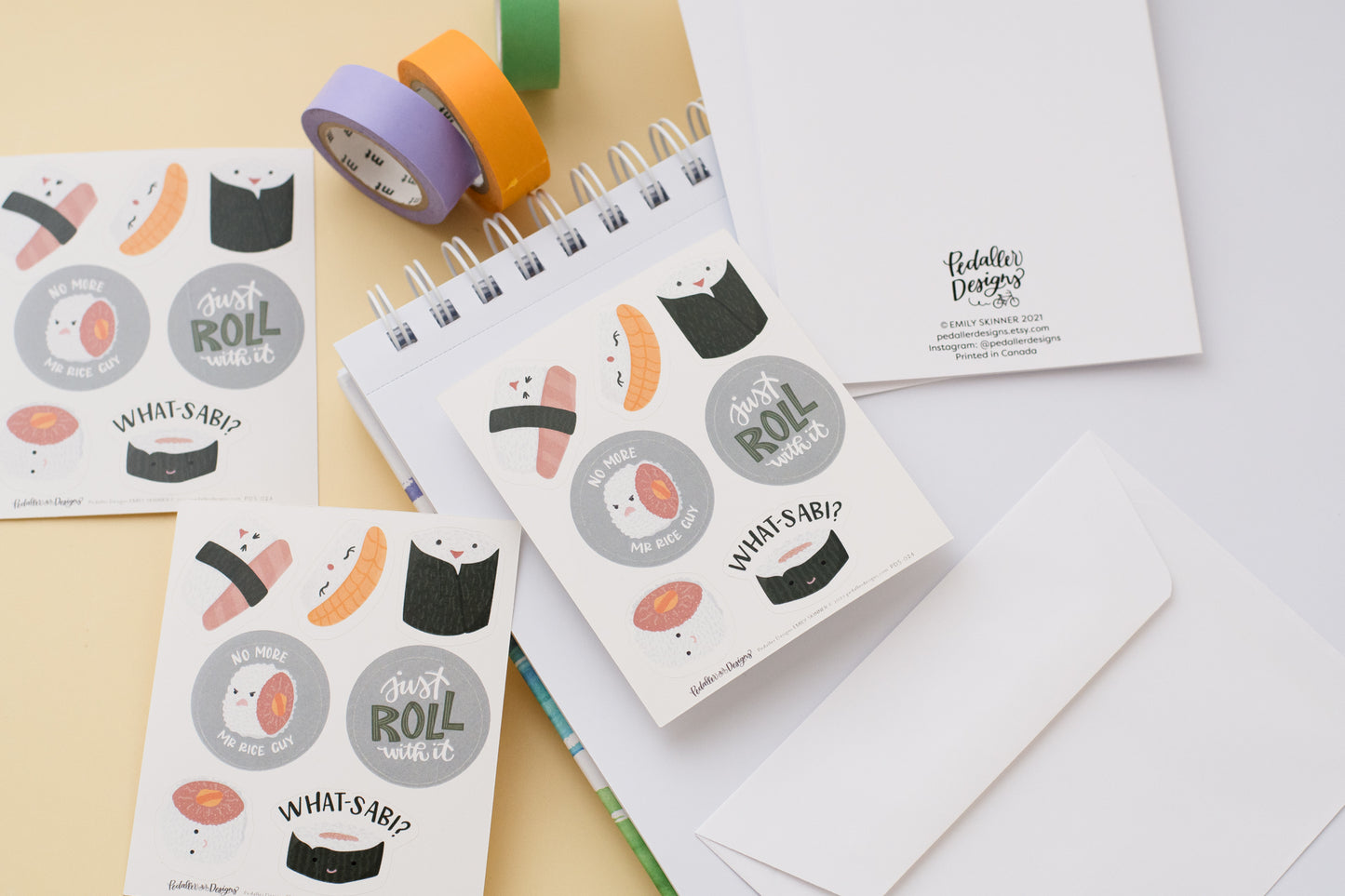 Cute Sushi Sticker Sheet