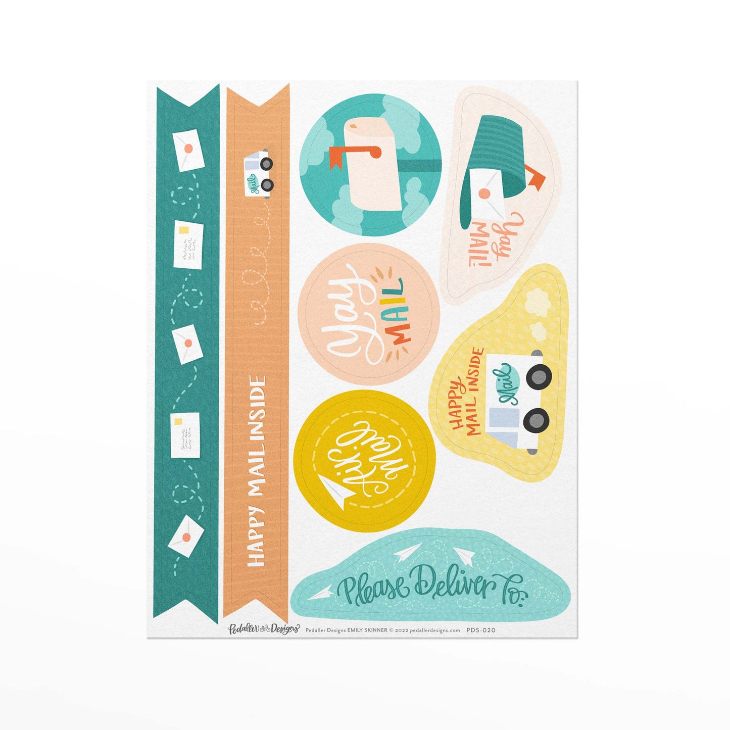 Cute Mail Stationery Set with Matching Stickers