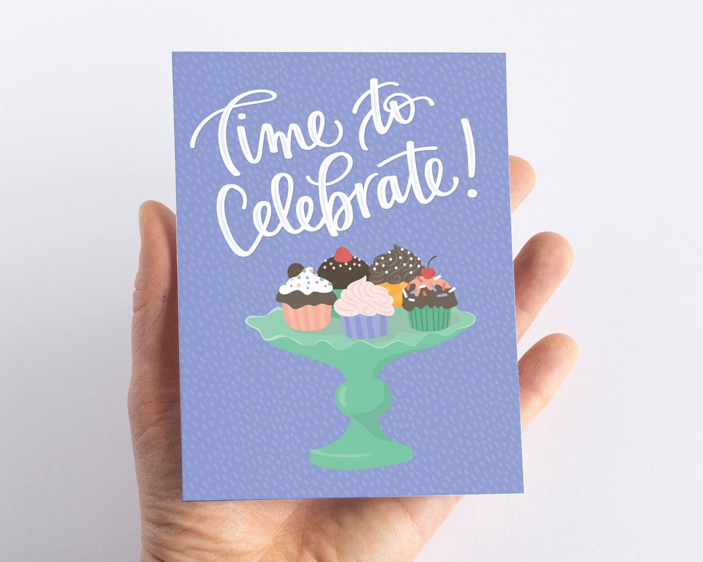 Time to Celebrate Cupcake Birthday Card