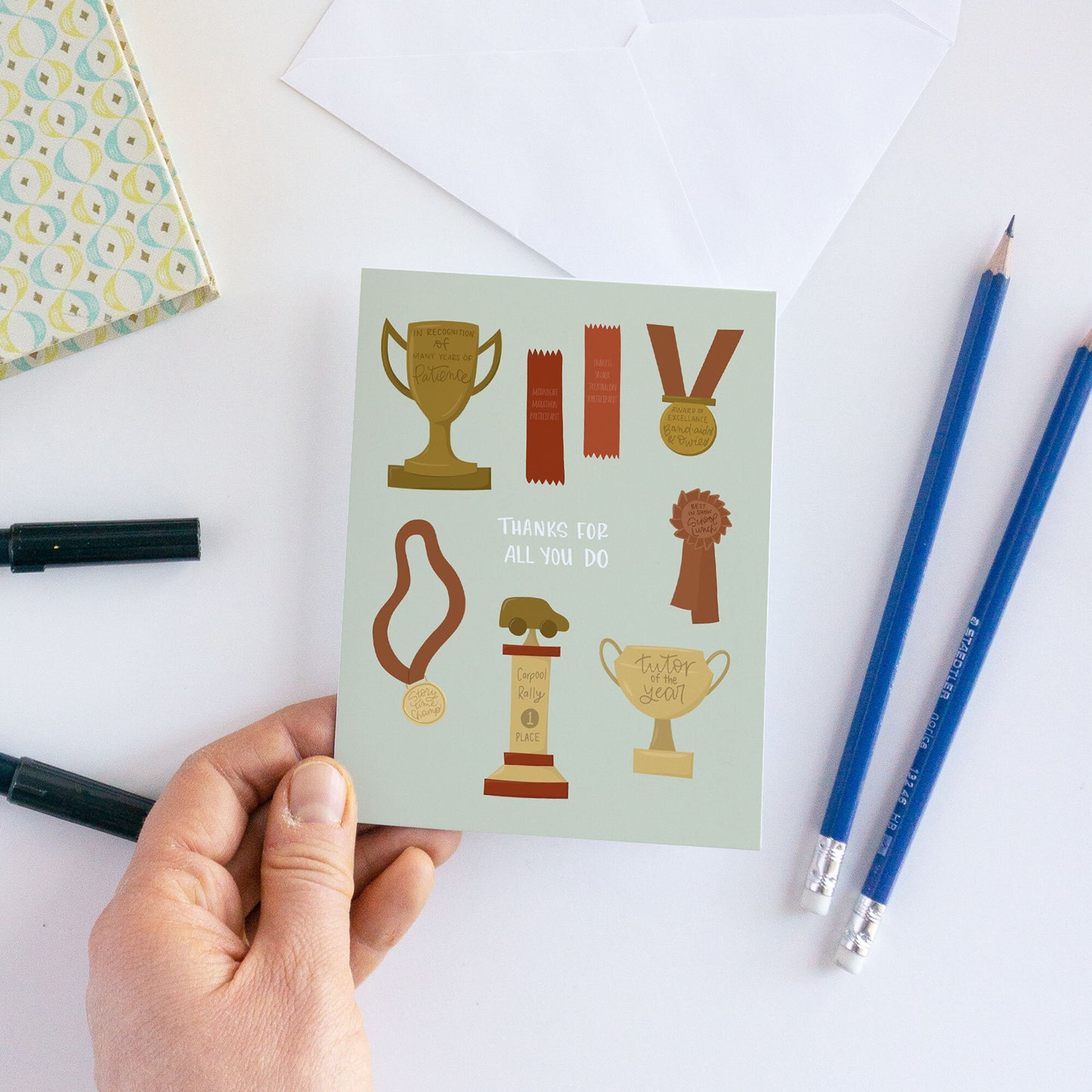 Thanks for all you do Trophy Mom Mother's Day Card