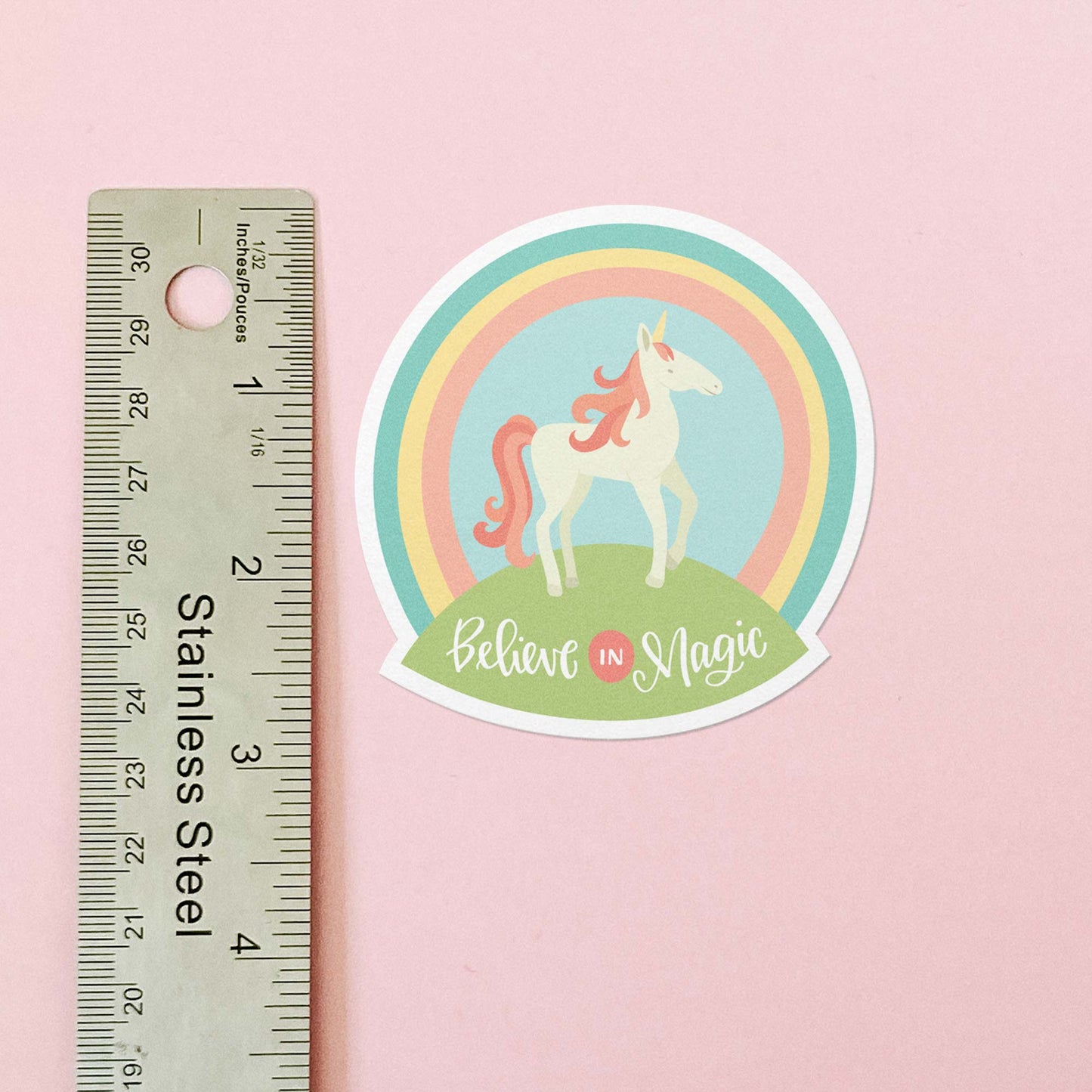 Believe in Magic Unicorn Vinyl Sticker