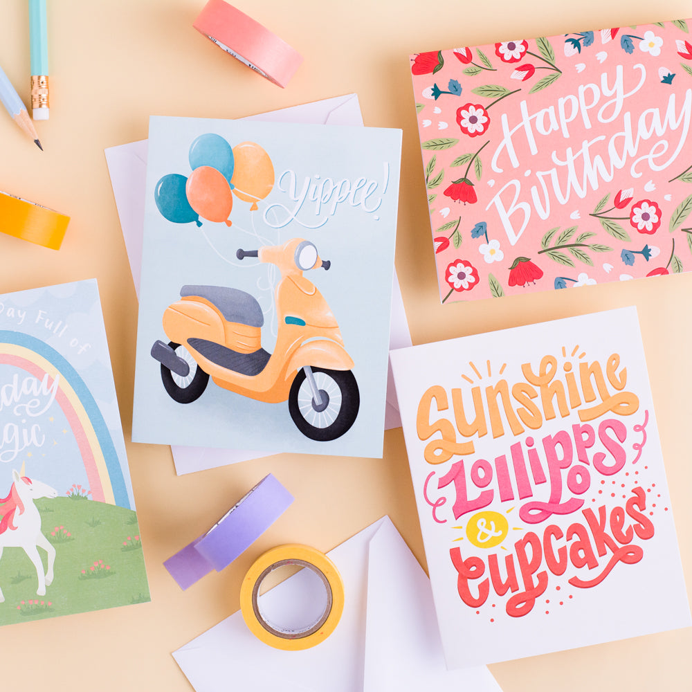 Unique Illustrated Birthday Cards