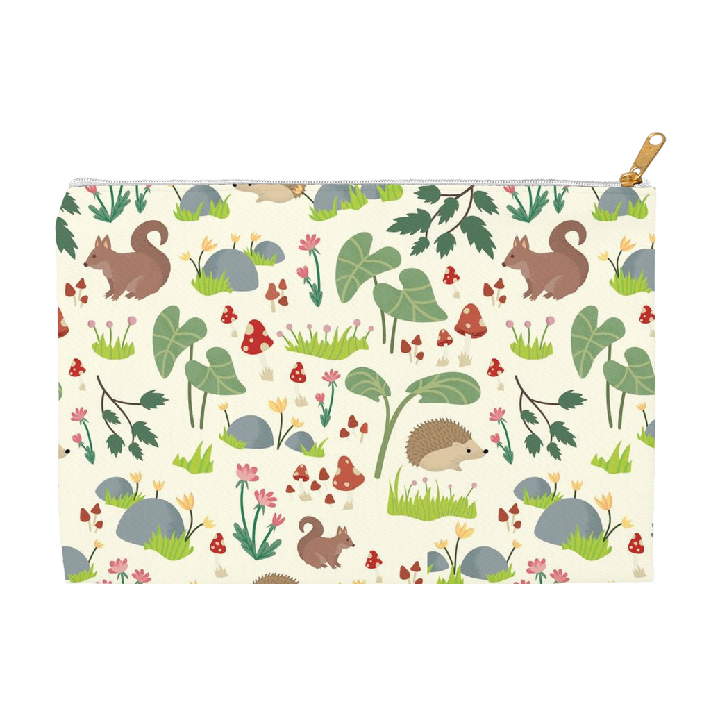 Woodland Animals Canvas Pouch