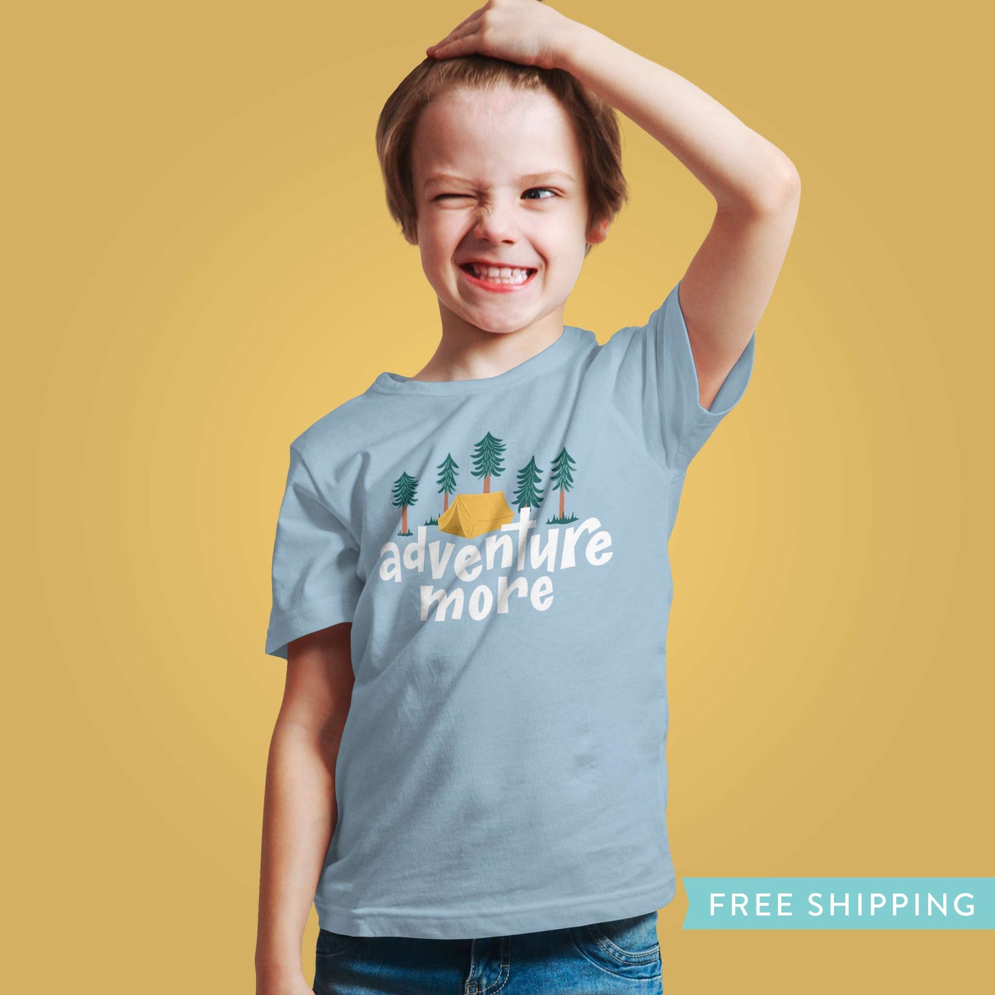 Kid's Camping T-Shirt "Adventure More"