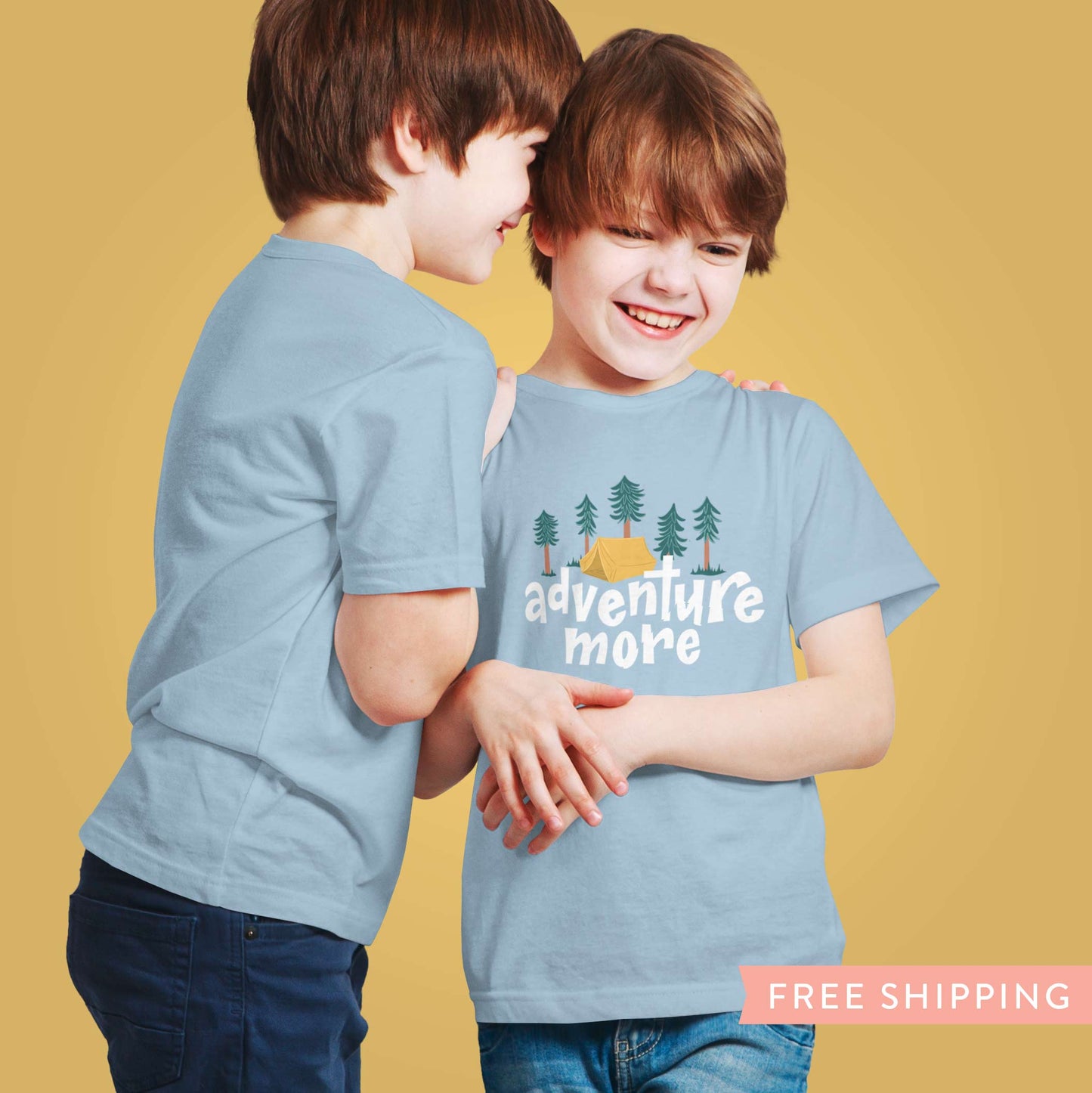 Kid's Camping T-Shirt "Adventure More"