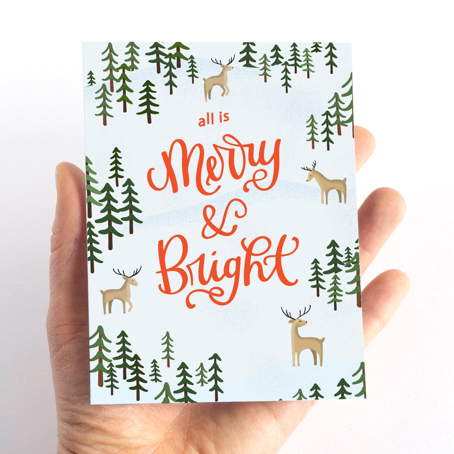 All is Merry & Bright Christmas Card