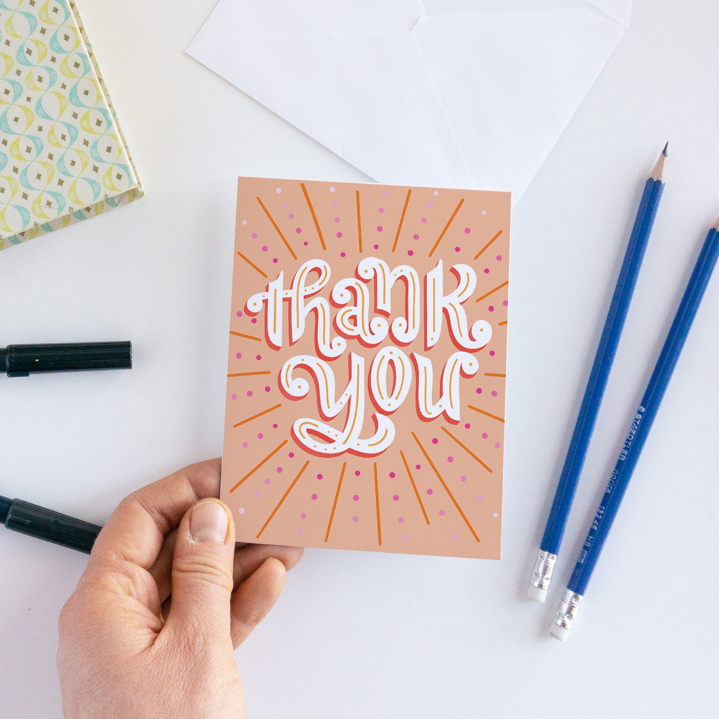 Retro Thank You Card