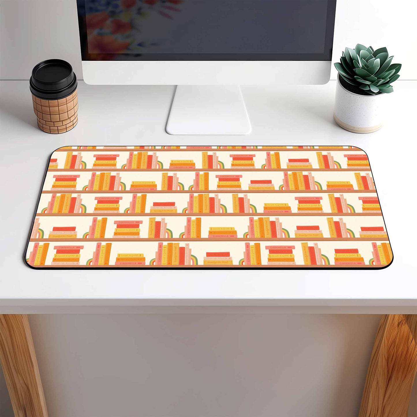 Book Shelf Desk Mat