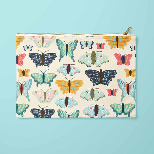 Butterfly Canvas Pouch