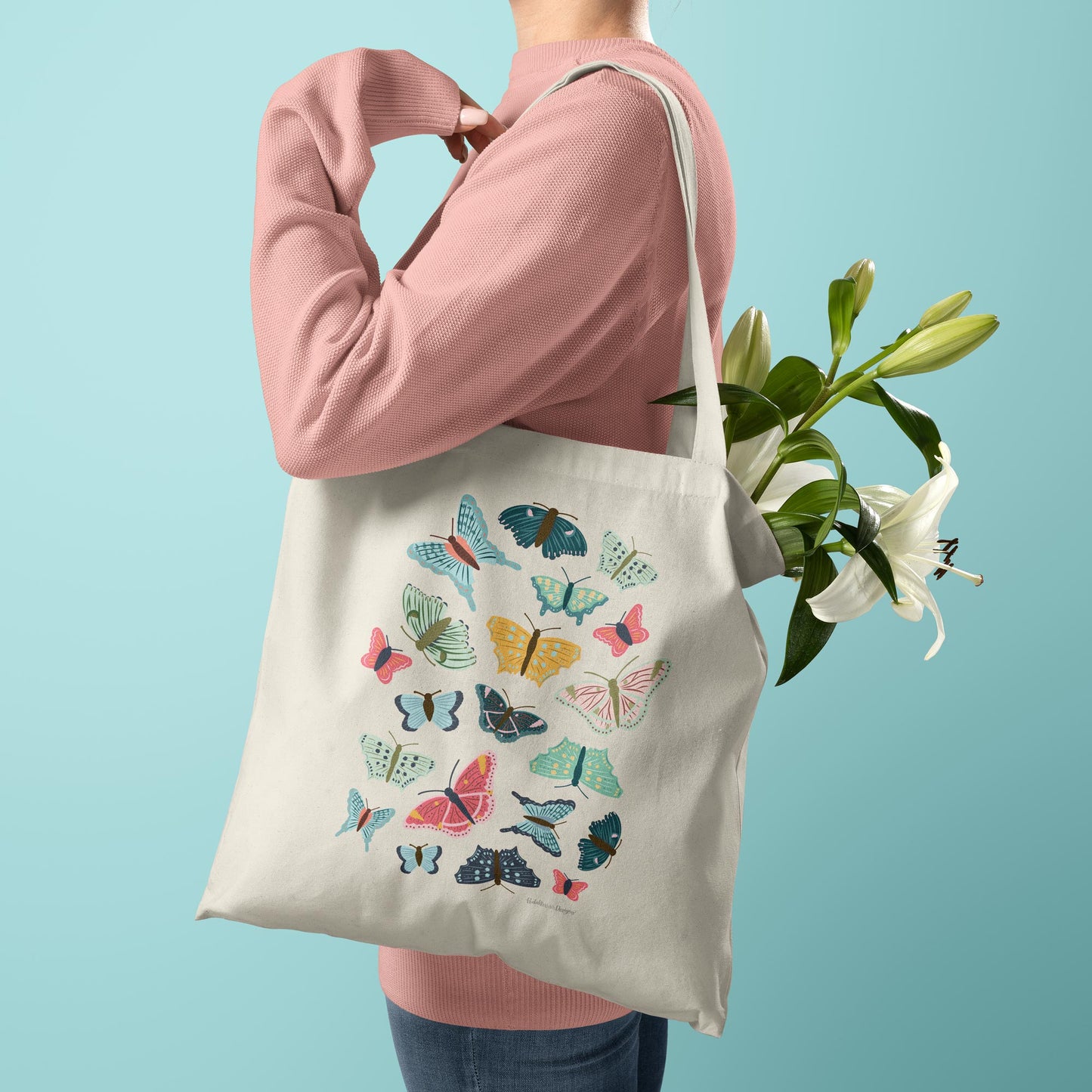 Butterfly Canvas Tote Bag