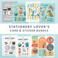 Stationery Lovers Card & Sticker Bundle