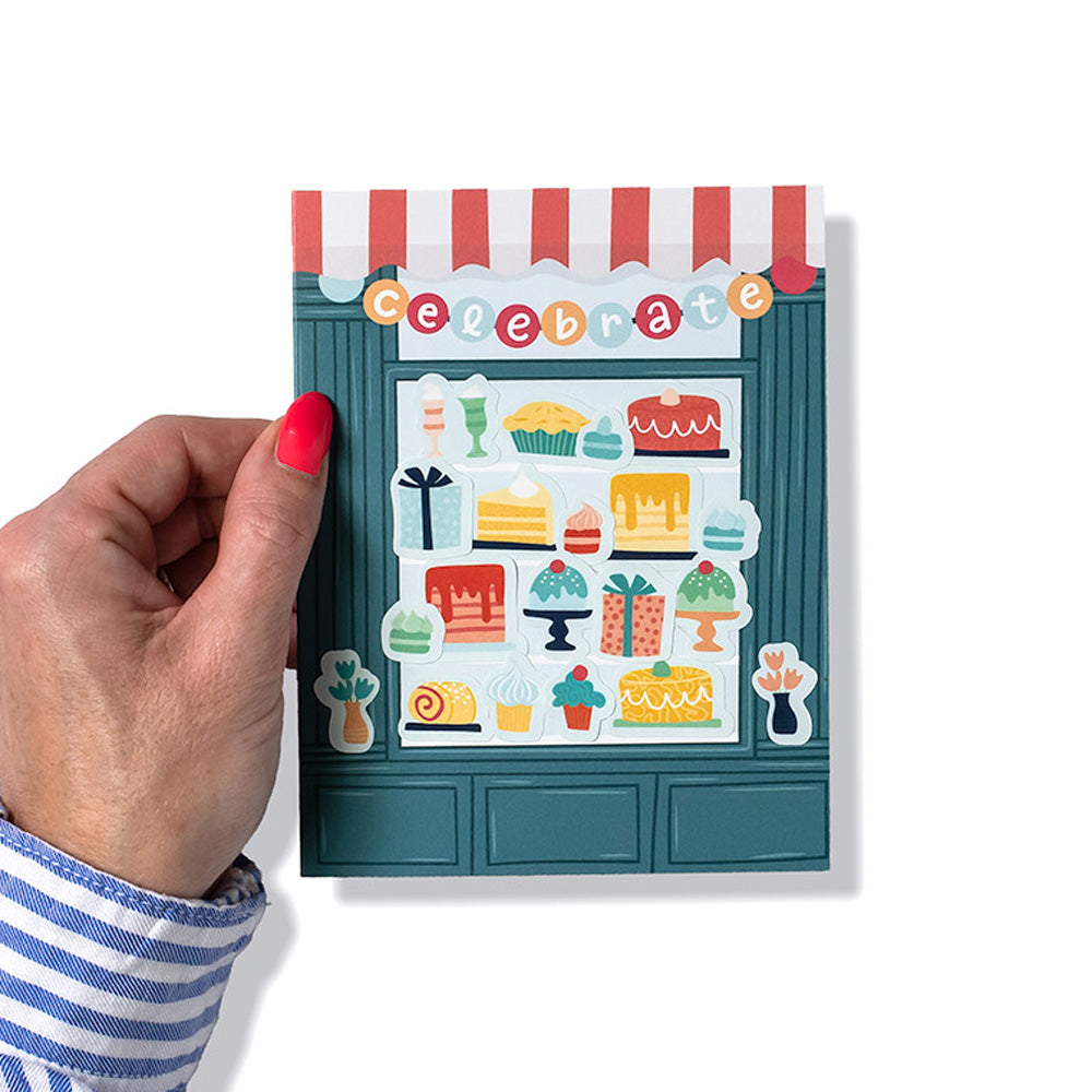 Bakery Create-A-Scene Sticker Birthday Card