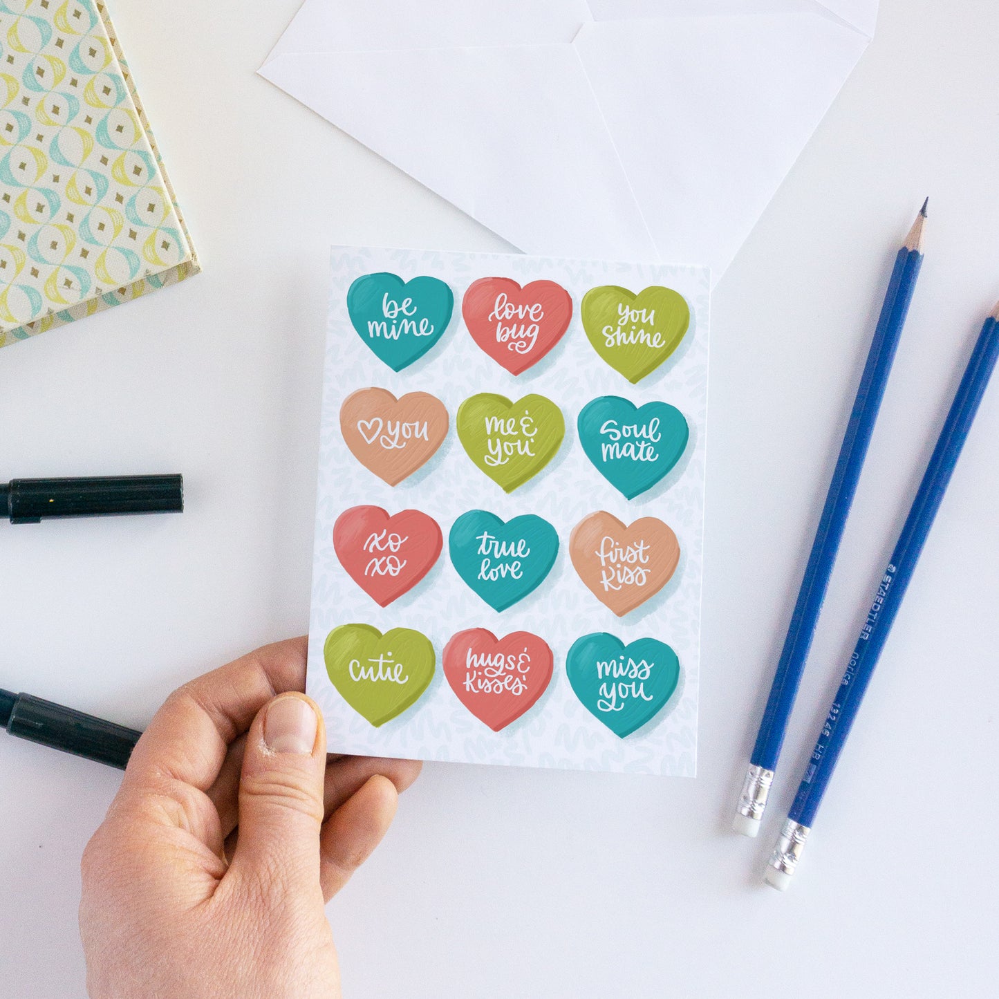 Conversation Hearts Valentine's Day Card