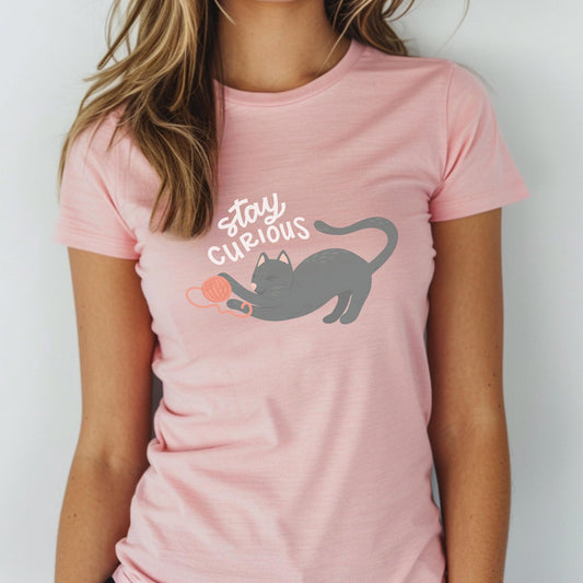 Stay Curious Cat T-Shirt