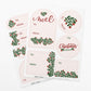 Christmas Greenery Gift Tag Sticker Sheet Set