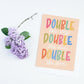 Double the Joy New Baby Card for Twins