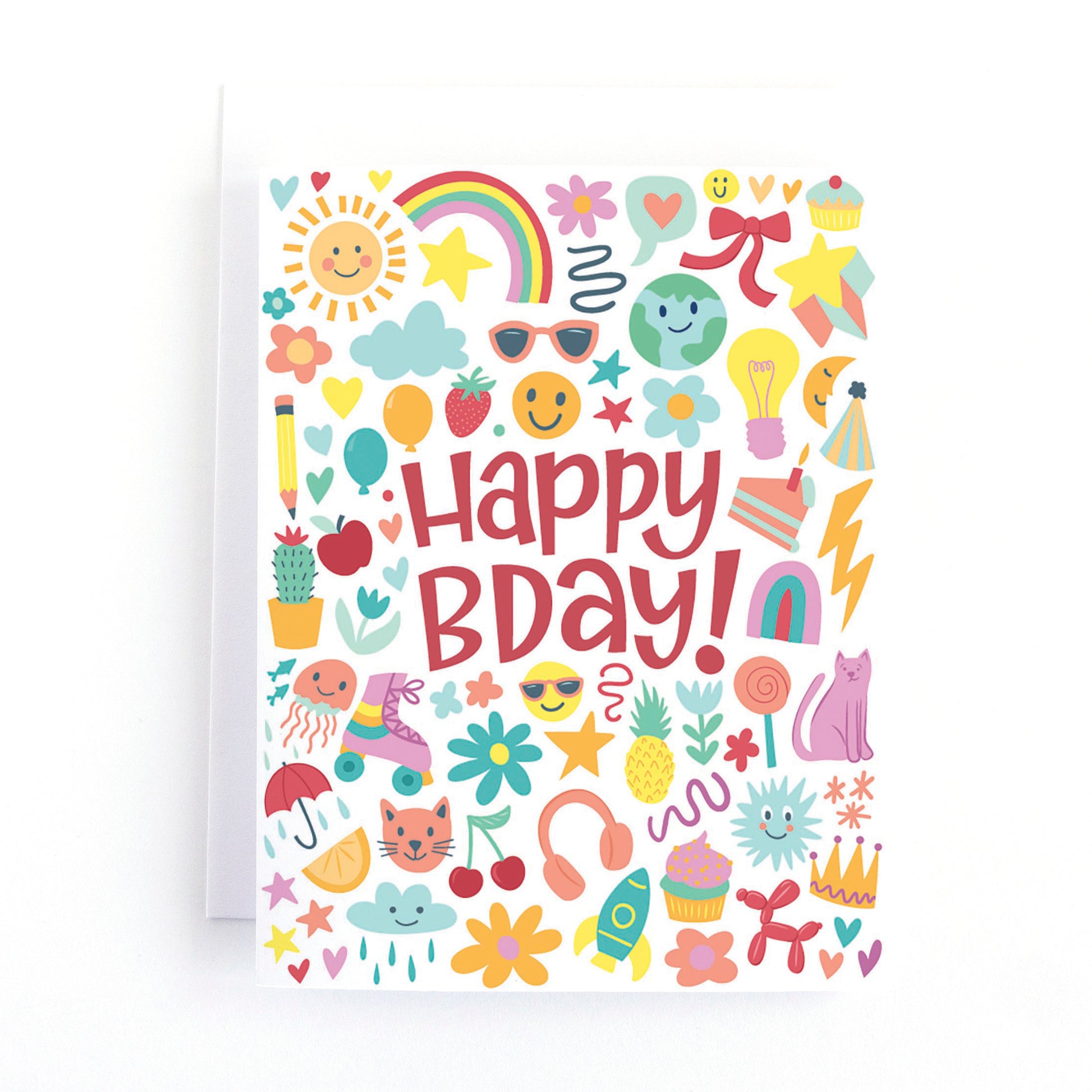 Eye Spy Acitivity Birthday card for girls featuring a hidden pictures game in the illustration.