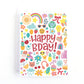 Eye Spy Acitivity Birthday card for girls featuring a hidden pictures game in the illustration.