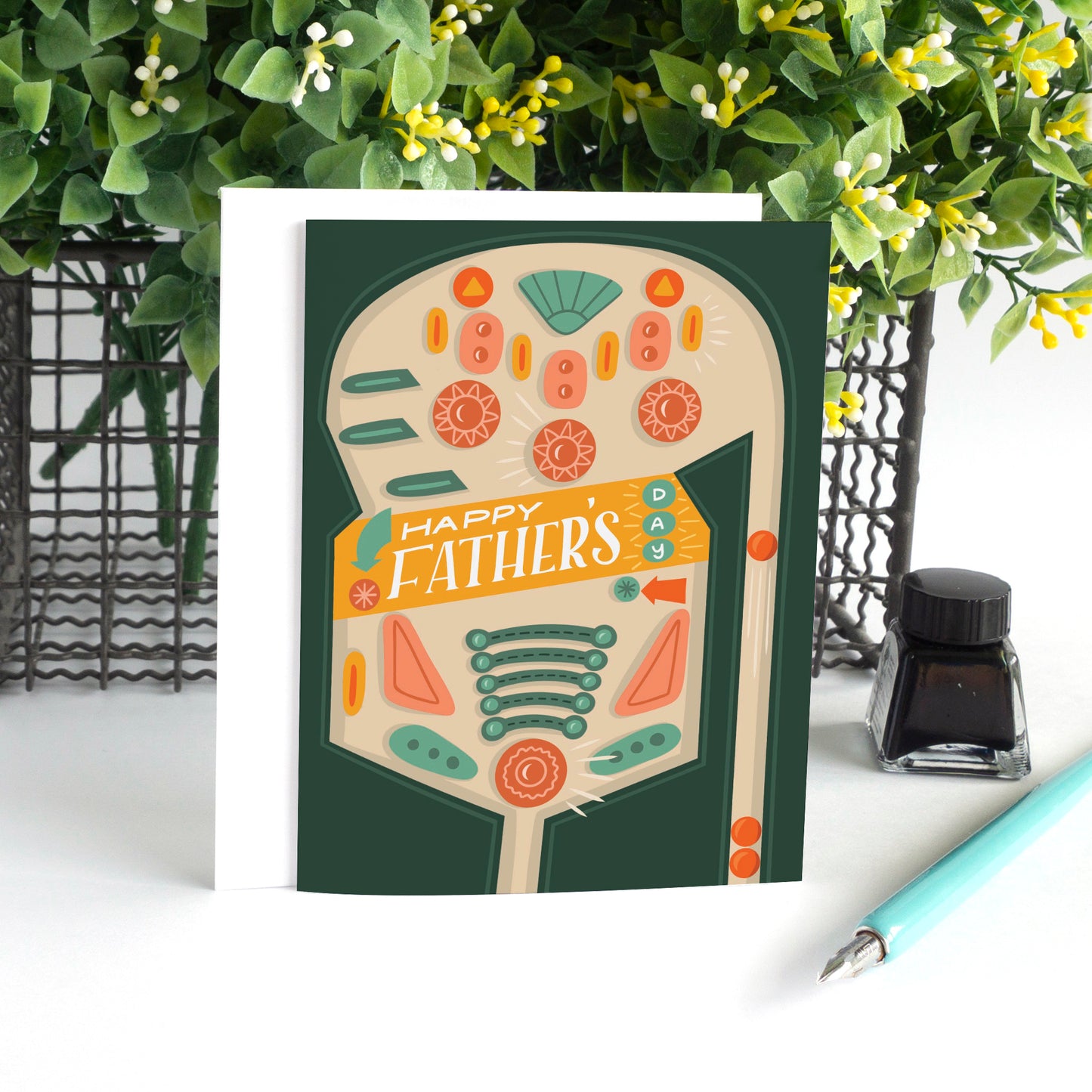Pinball Father's Day Card