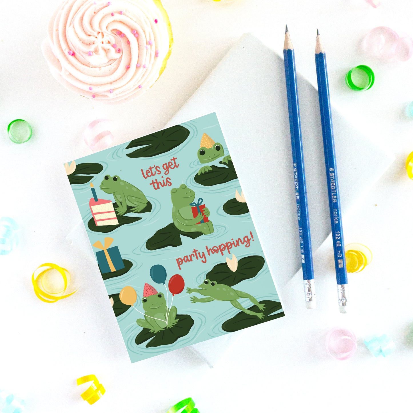 Frog Pond Birthday Card