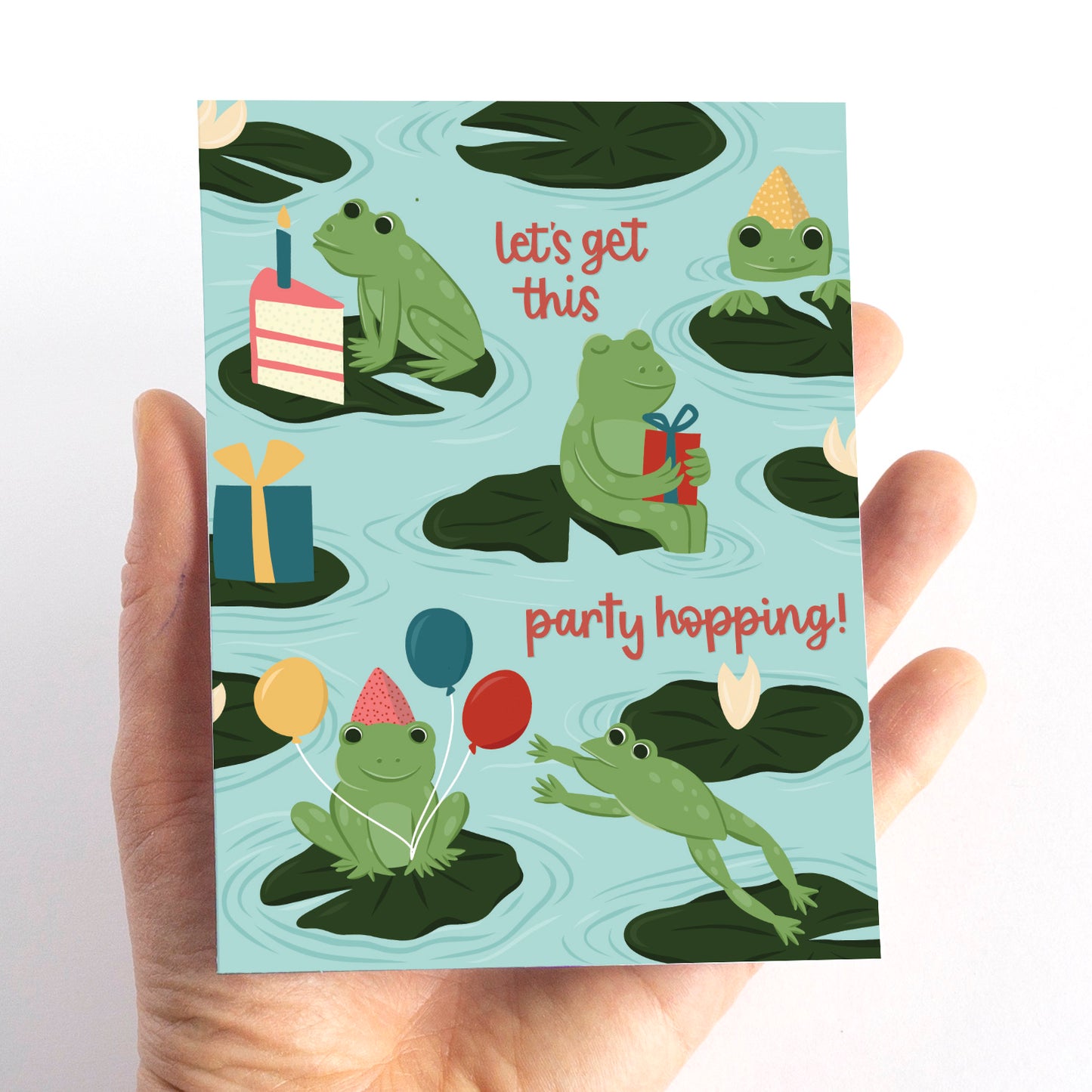Frog Pond Birthday Card