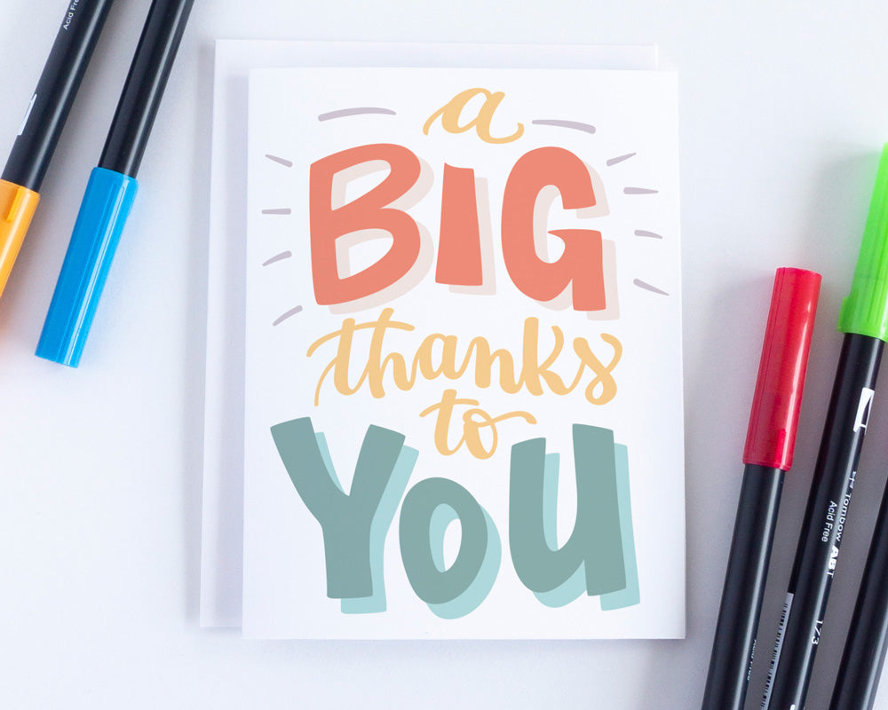 A Big Thanks to You Thank You Card