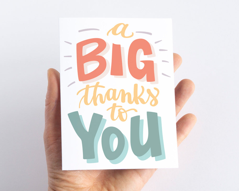 A Big Thanks to You Thank You Card