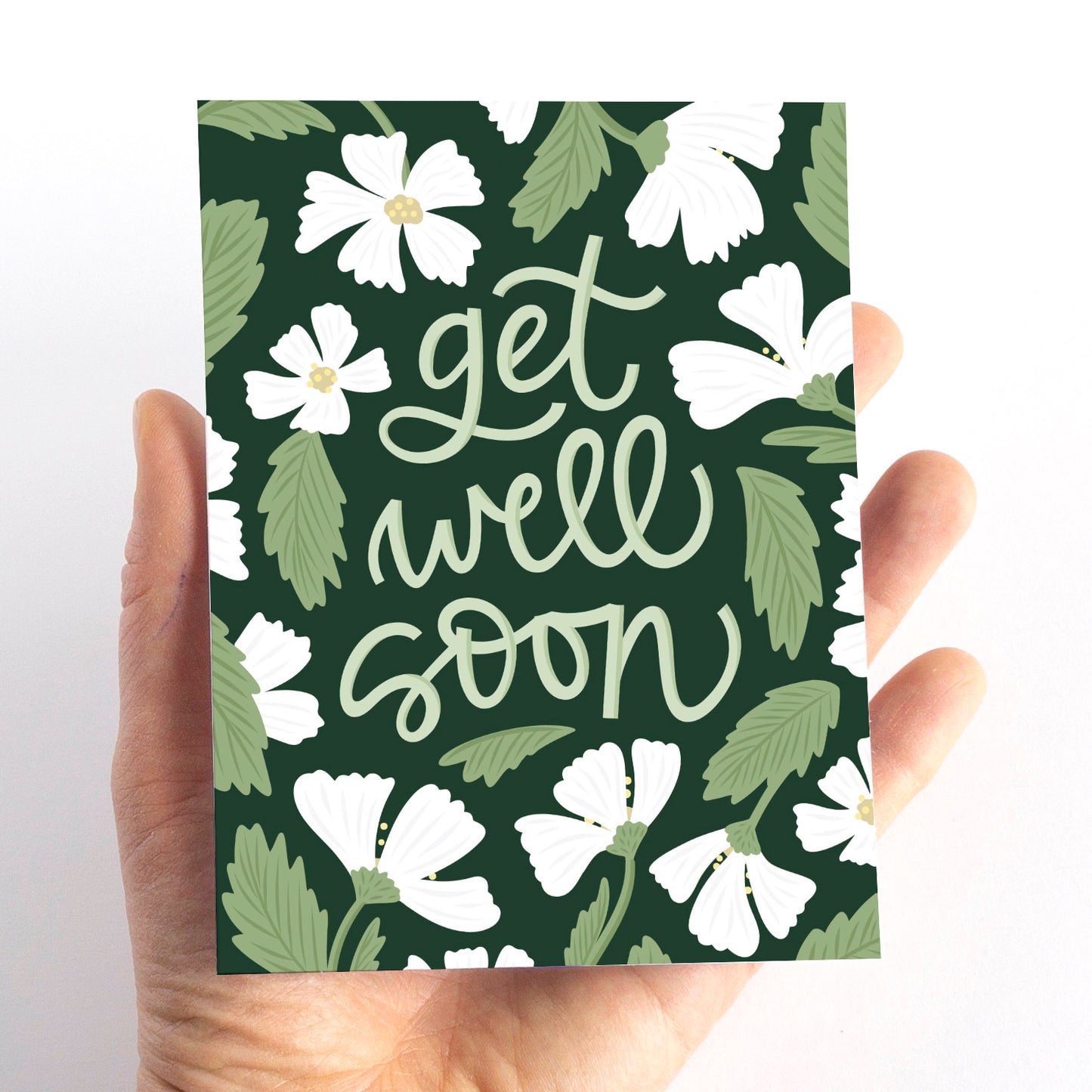 Floral Get Well Soon Card