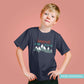Kid's Happiest in the Mountains T-Shirt - Navy