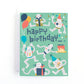 Robot themed birthday card for kids