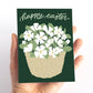 Flower Basket Happy Easter Card