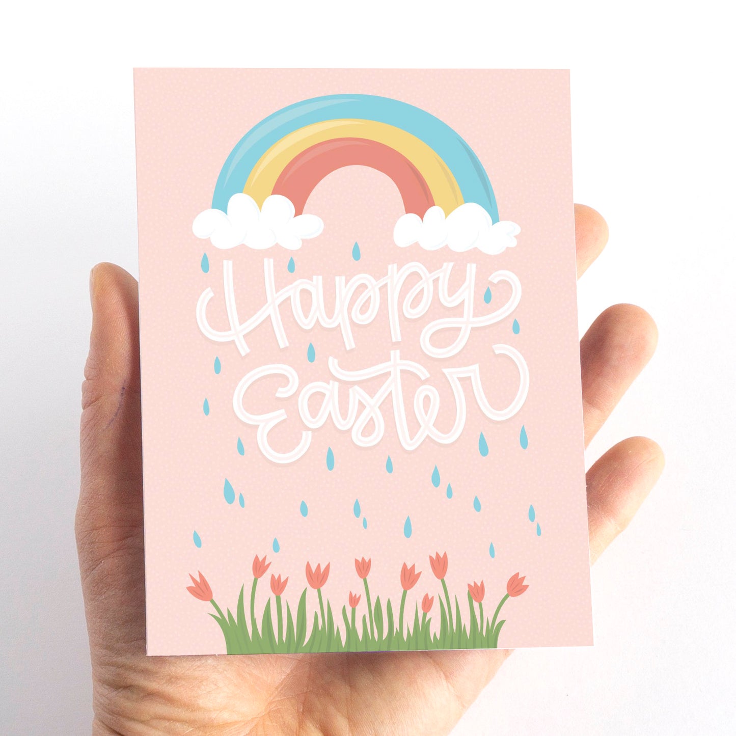 Rainbow Happy Easter Card