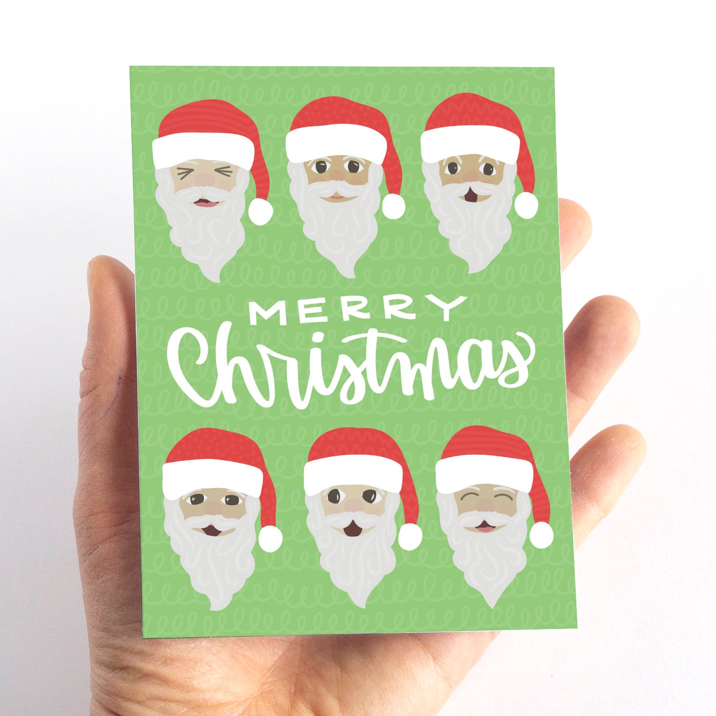 Jolly Santa Christmas Card