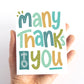 Many Thanks Thank You Card