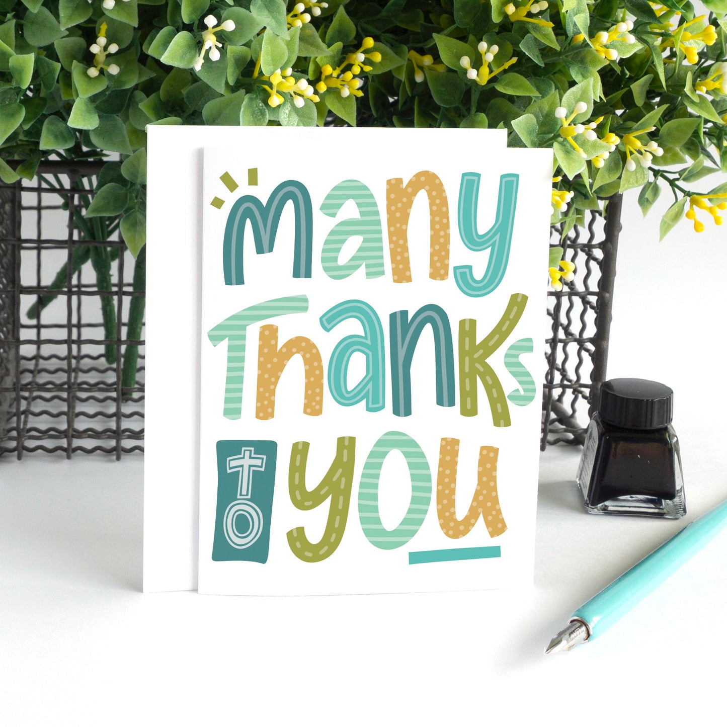 Many Thanks Thank You Card