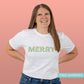 Merry Christmas Greenery T-Shirt