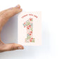 Girls Floral Mini Birthday Card