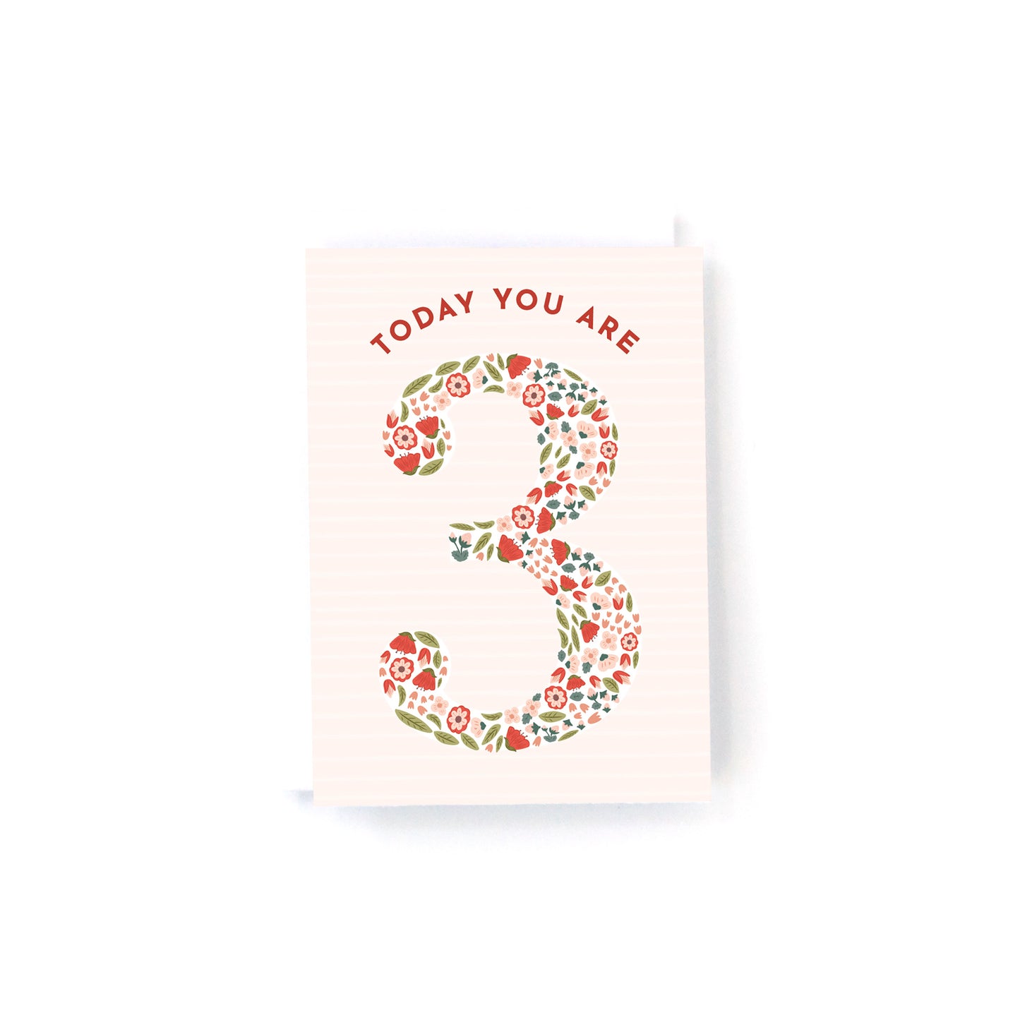 Girls Floral Mini Birthday Card