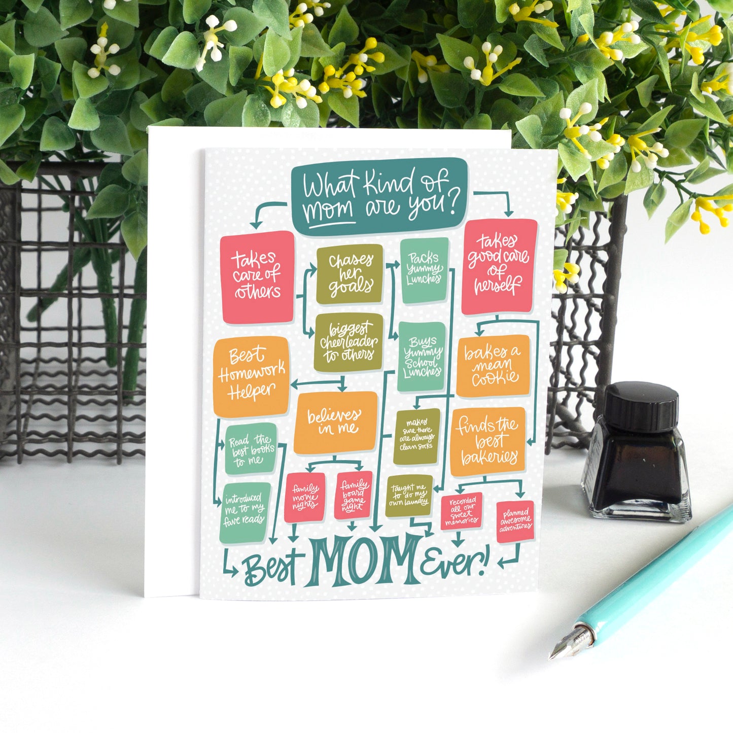 Best Mom Ever Chart Mother's Day Card
