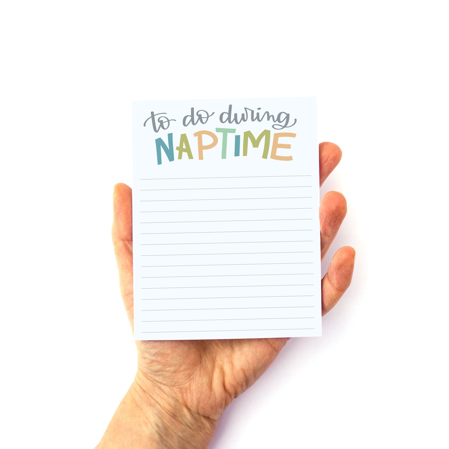 To Do During Nap Time Notepad