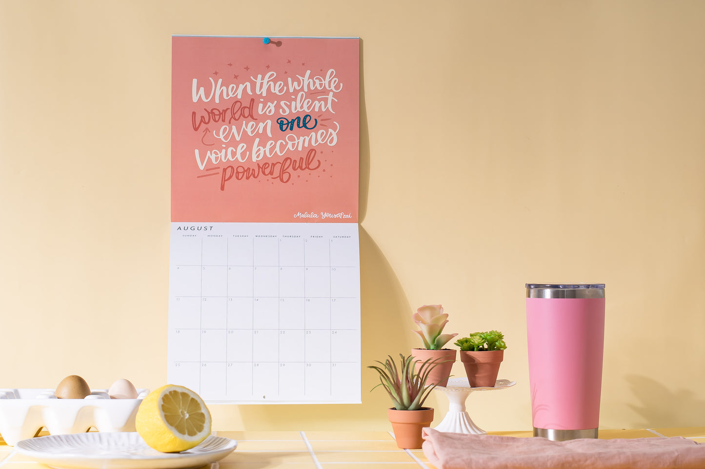 2024 Wall Calendar Feminist Inspiring Quotes