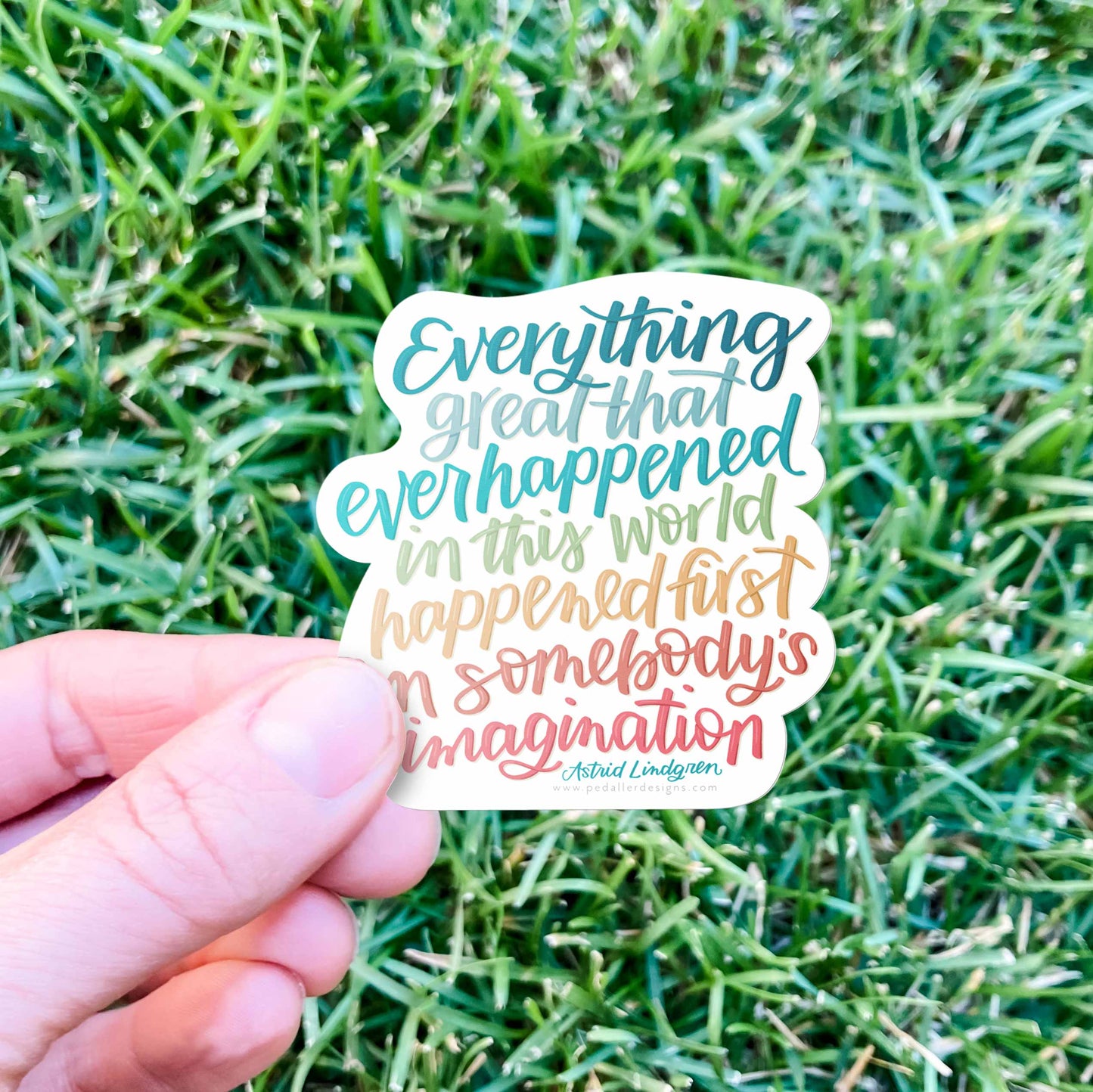 Imagination Quote Vinyl Sticker