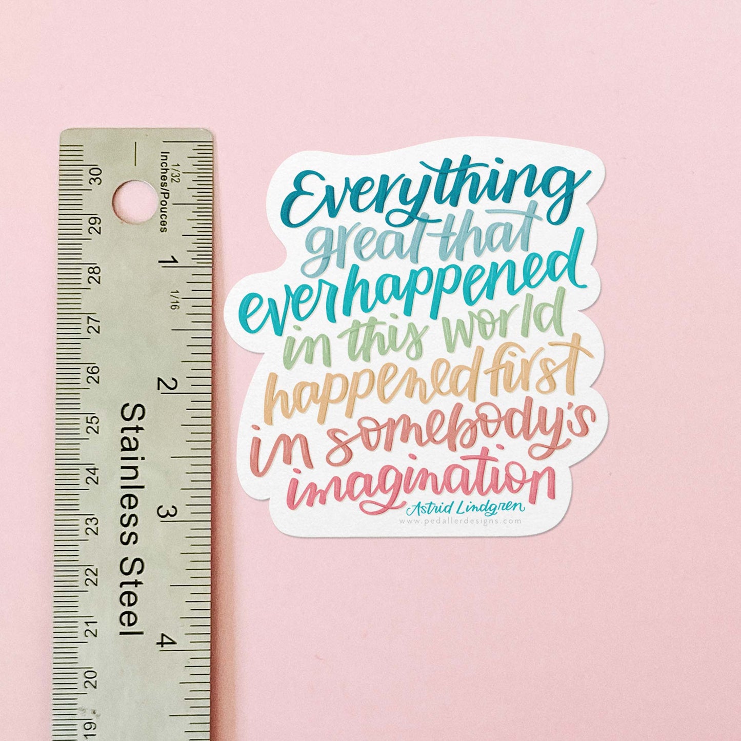 Imagination Quote Vinyl Sticker