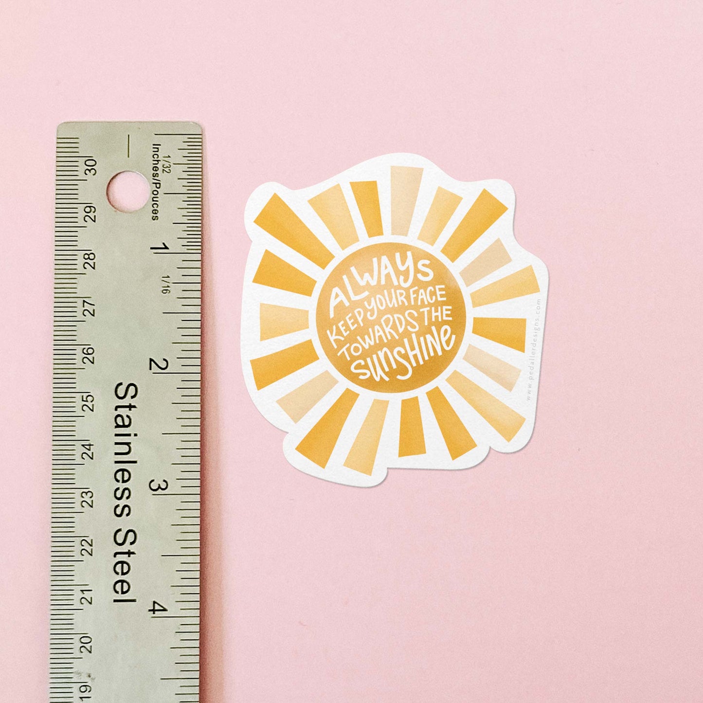 Keep you face towards the sunshine Motivational Vinyl Sticker