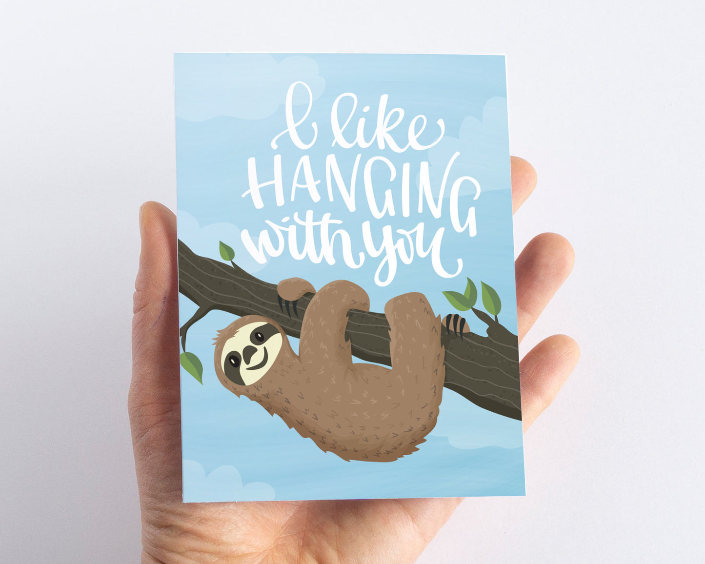 I like hanging with you Friendship Card