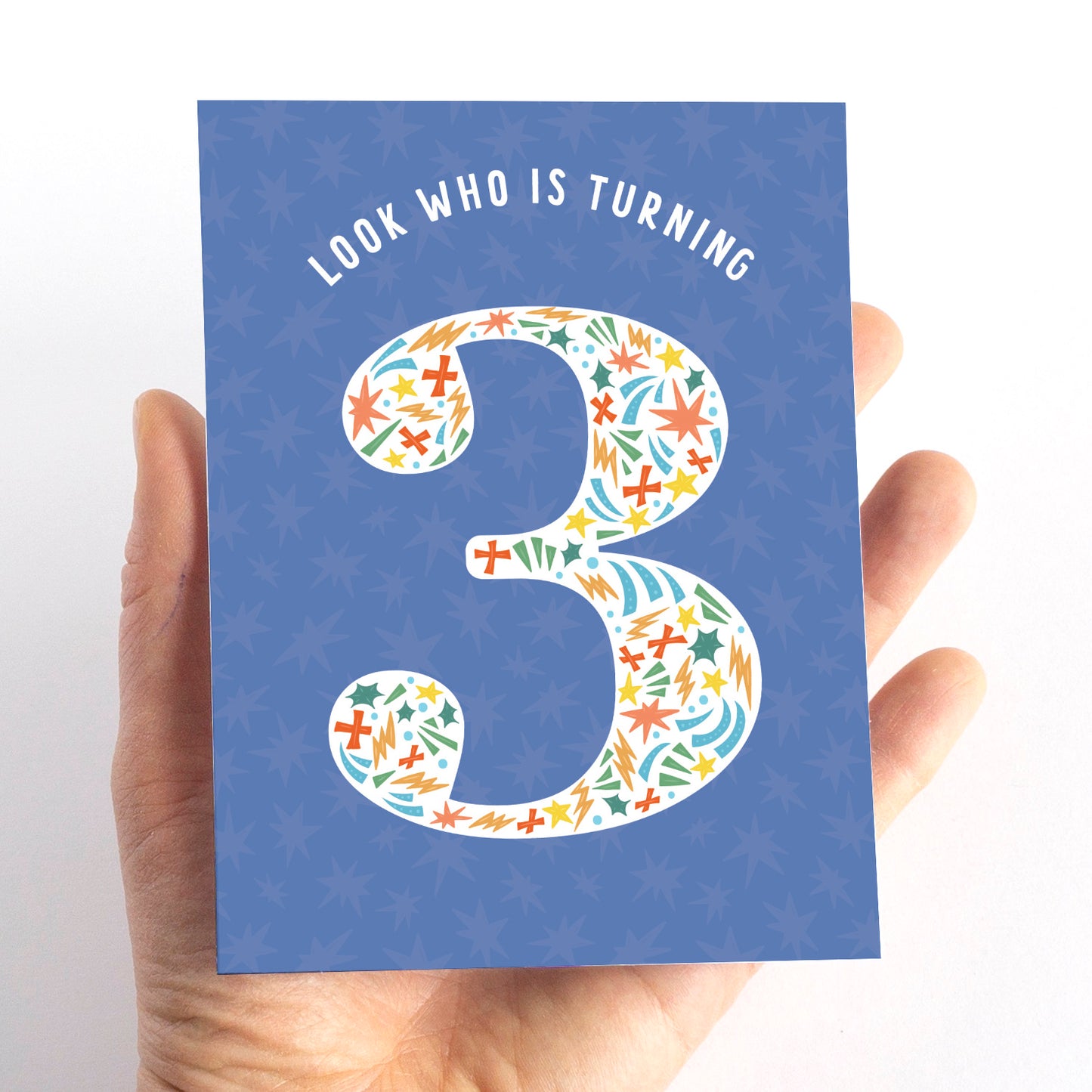 Super Hero Third Birthday Card