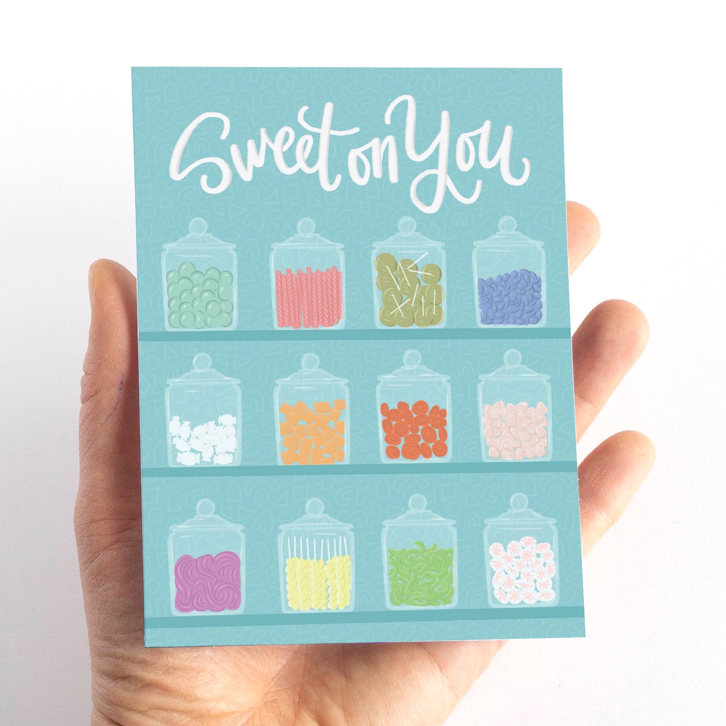 Sweet On You Candy Shop Love Card