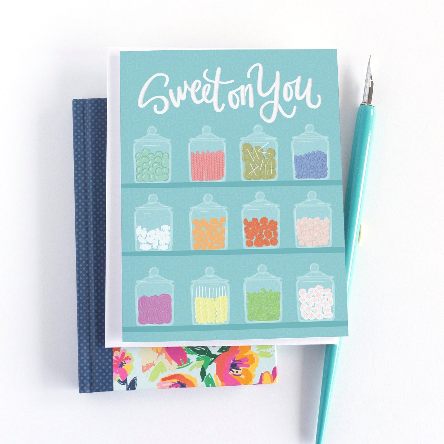 Sweet On You Candy Shop Love Card