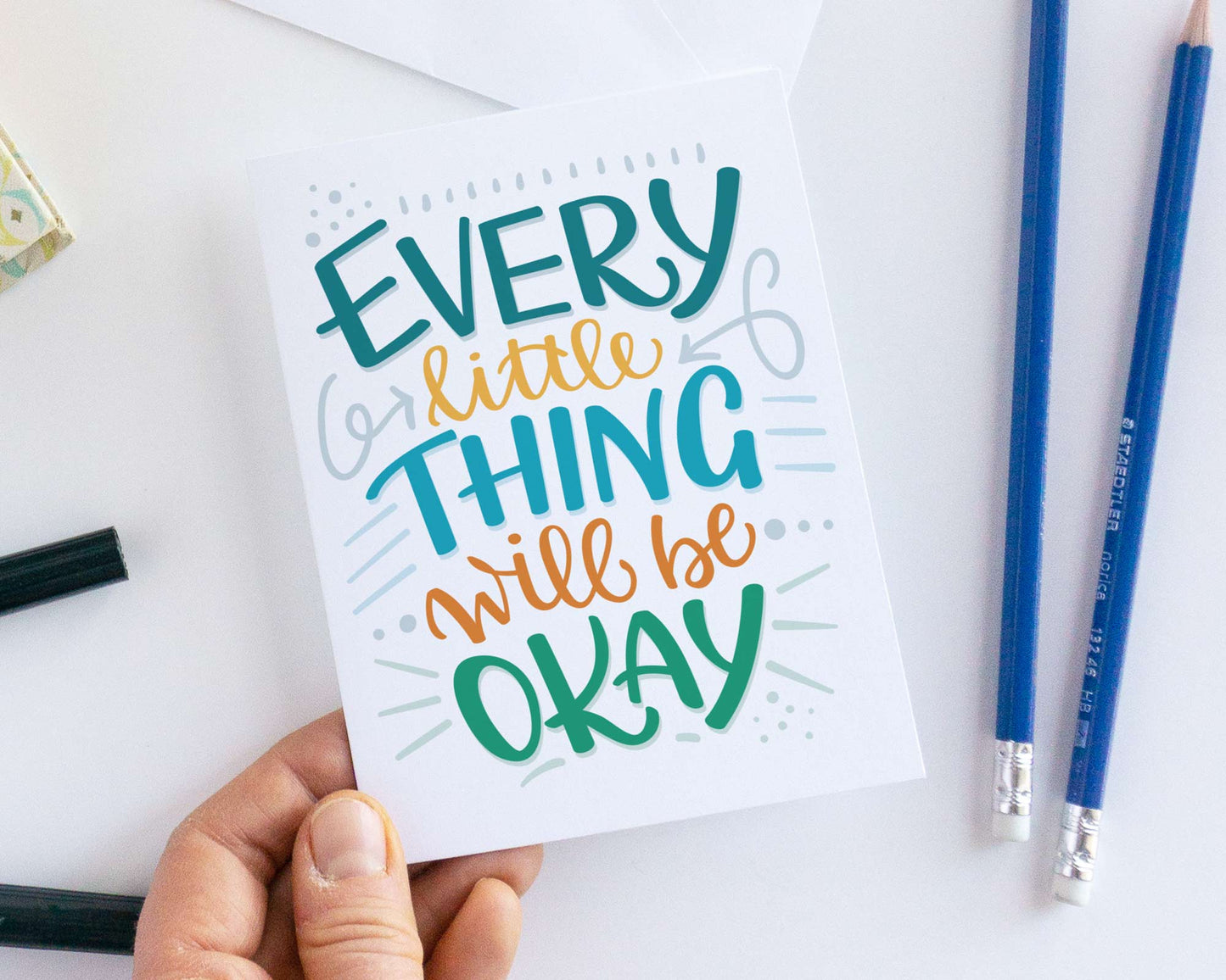 Every little thing will be OKAY Sympathy Card